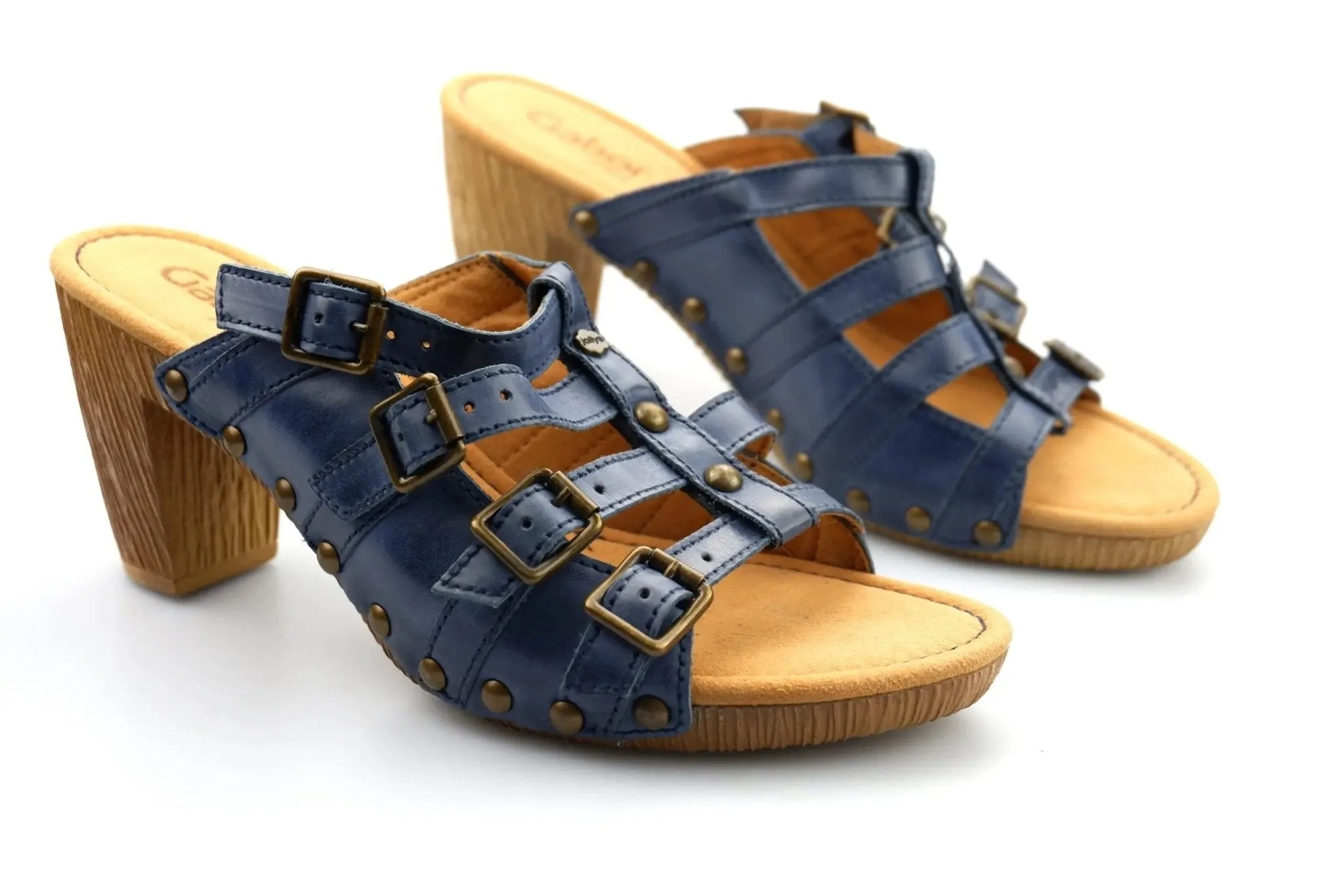 '03.801.76' women's slide sandal - blue