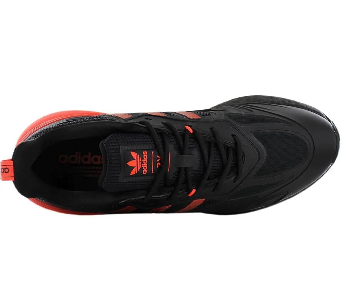 adidas Originals ZX 2K BOOST 2.0 - Herren Schuhe Schwarz-Rot GZ7735