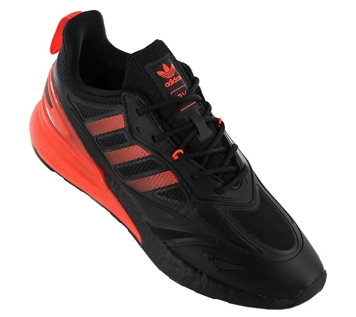 adidas Originals ZX 2K BOOST 2.0 - Herren Schuhe Schwarz-Rot GZ7735