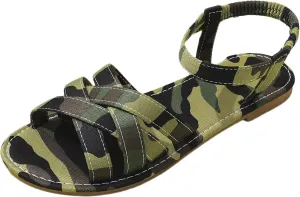Adjustable Strap Flat Sandals for Women Summer Comfortable Summer Dress Shoes Slim Flat Sandals for Women