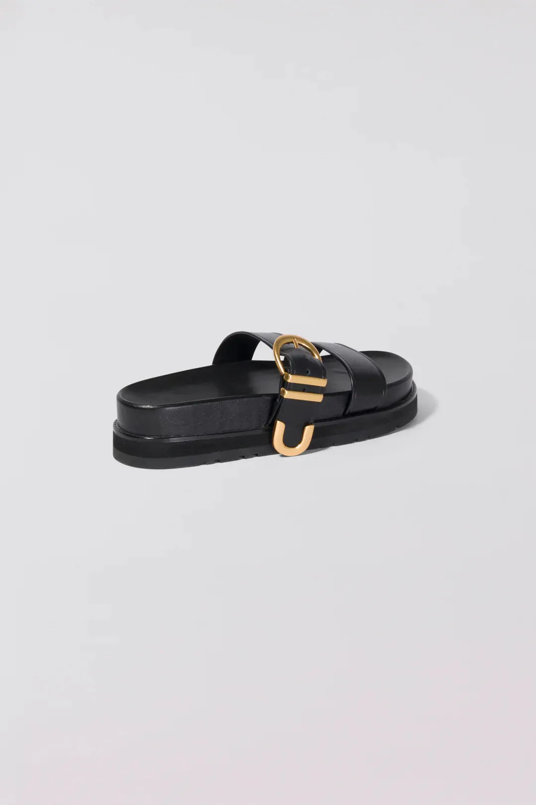 Aida Buckle Sandal - Black