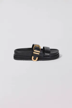 Aida Buckle Sandal - Black