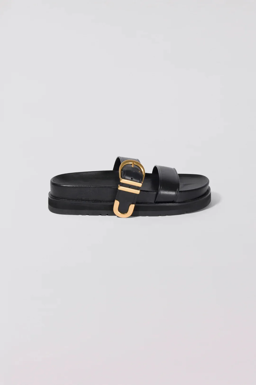Aida Buckle Sandal - Black