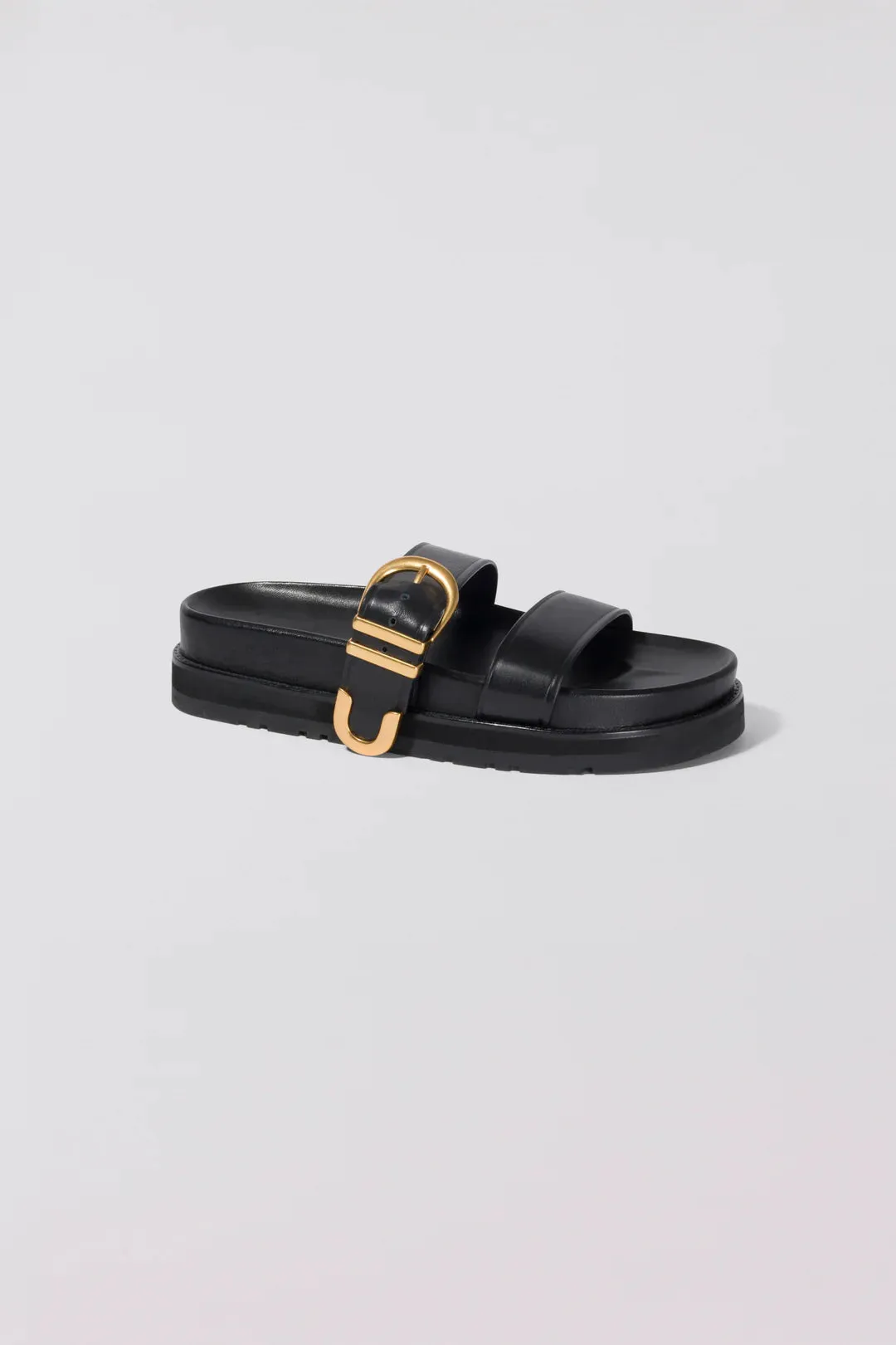 Aida Buckle Sandal - Black