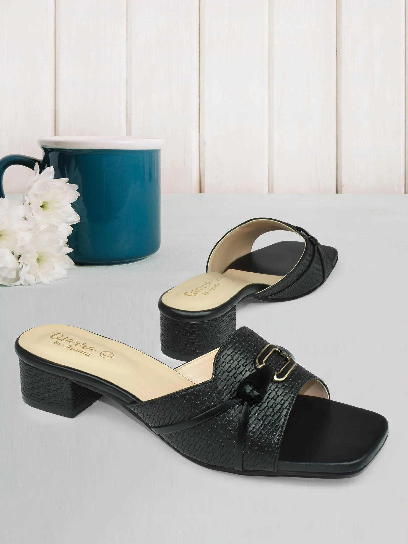 Ajanta Smart Casual Heel Stylish for Women Slip On Sandal Looks Great with Jeans, Pants, Sarees