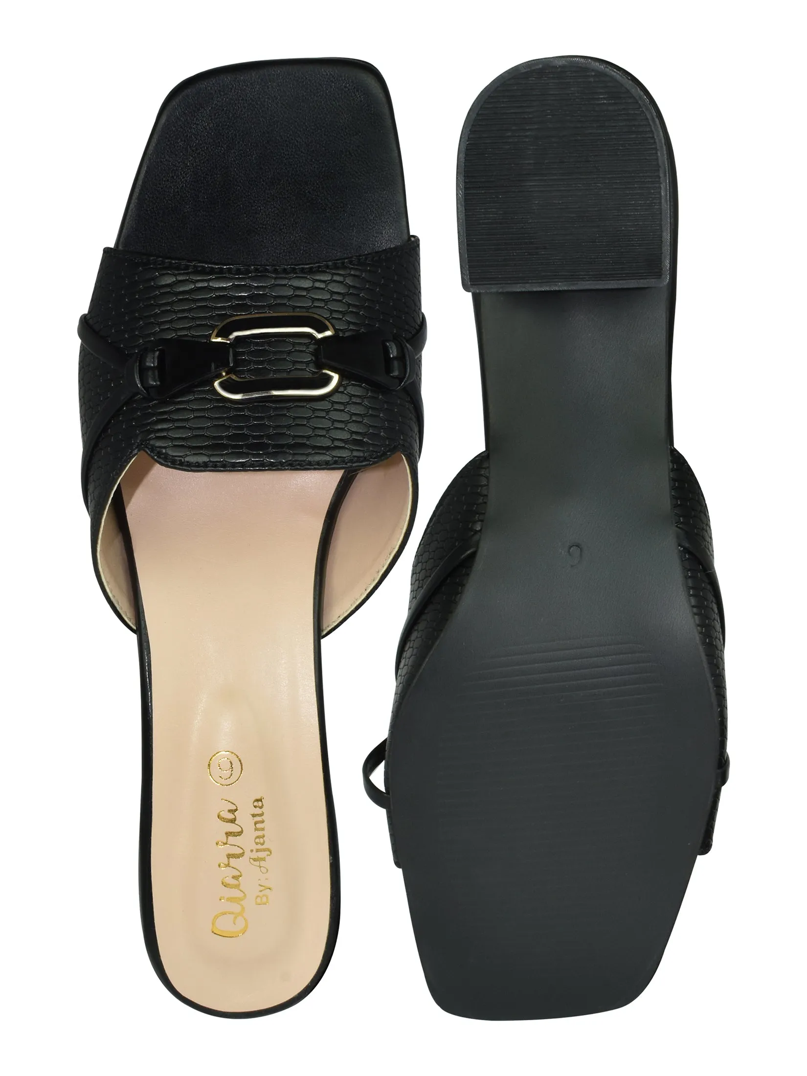 Ajanta Smart Casual Heel Stylish for Women Slip On Sandal Looks Great with Jeans, Pants, Sarees