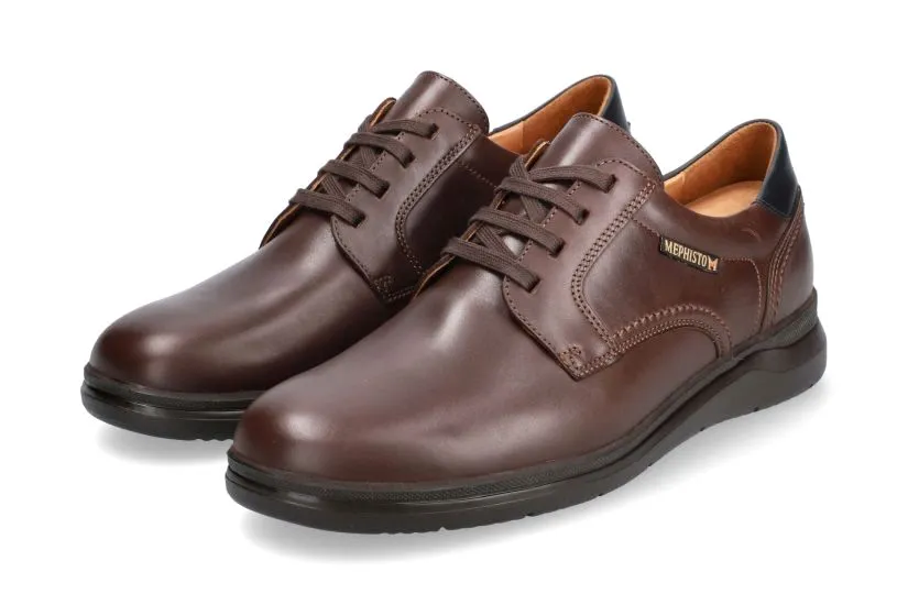 'Almeric' men's lace-up shoe - Brown