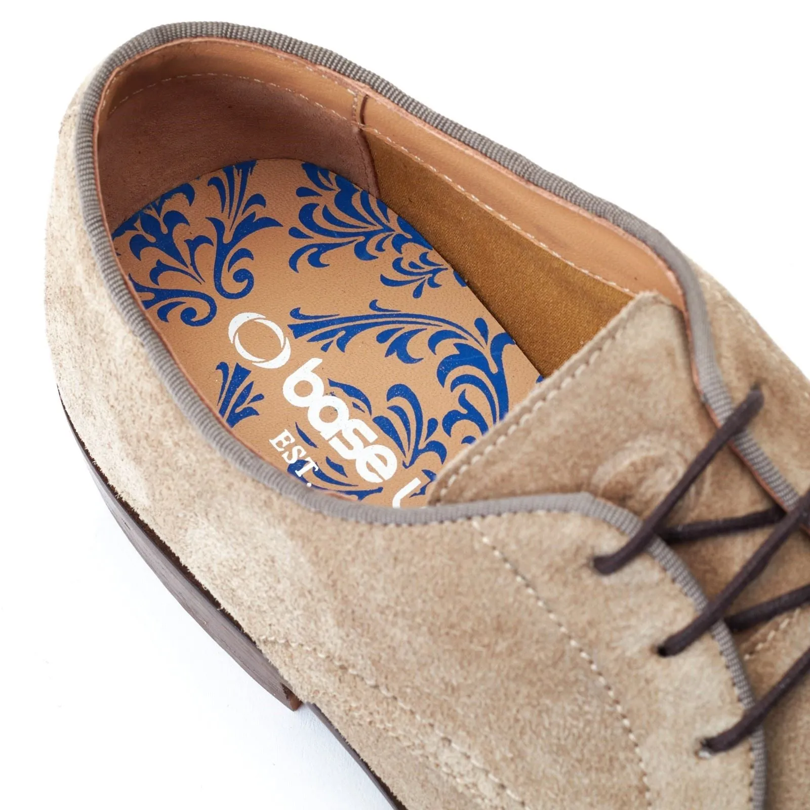 Base London Bronte Leather Men's Sand Oxford Shoes