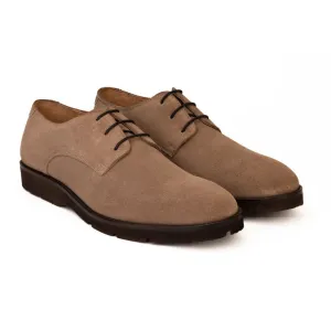Beige Suede Exrtalightweight Derby