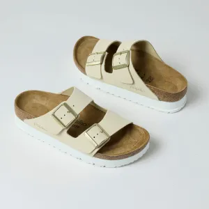 Birkenstock Beige Leather Arizona Sandals