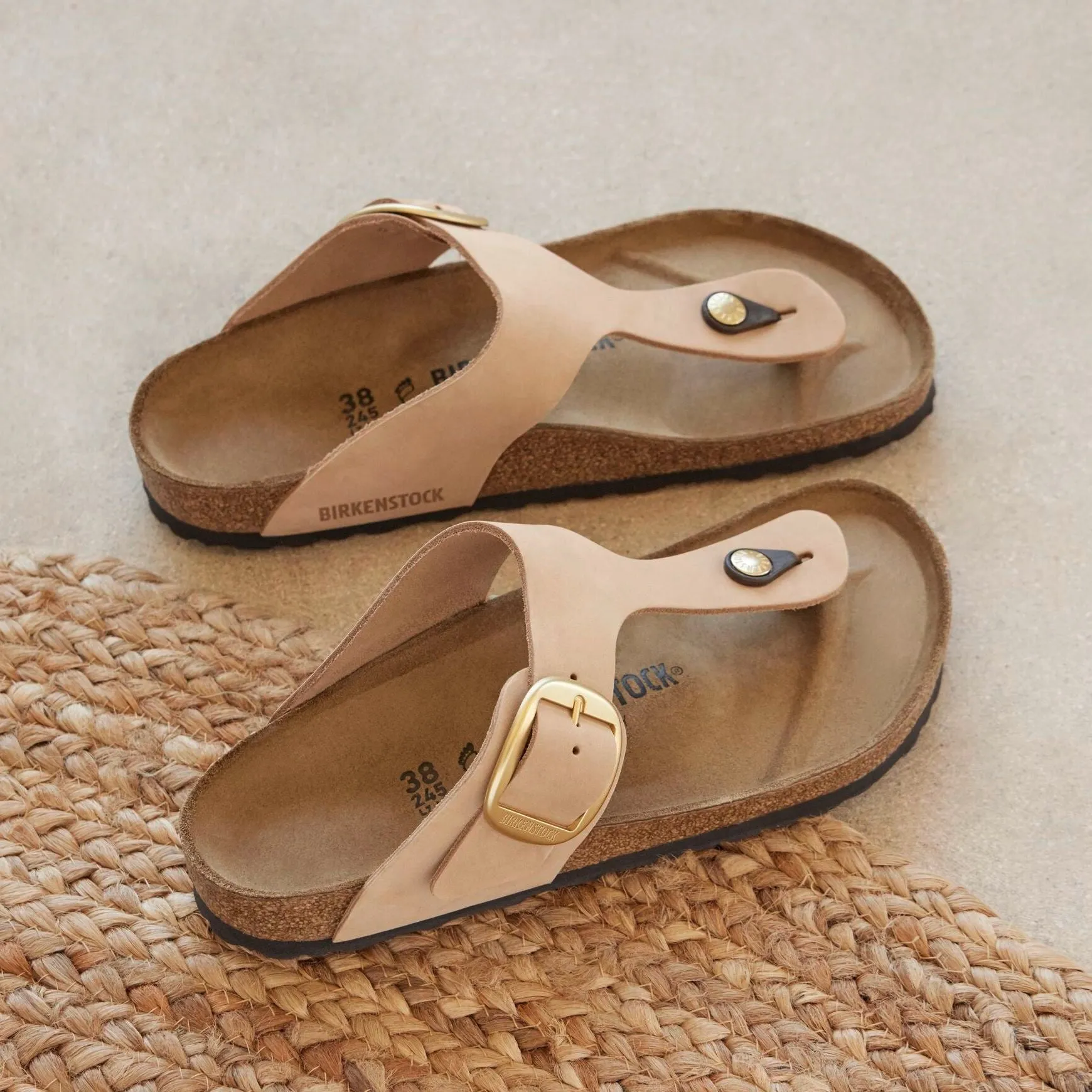 Birkenstock Gizeh Big Buckle sandcastle nubuck