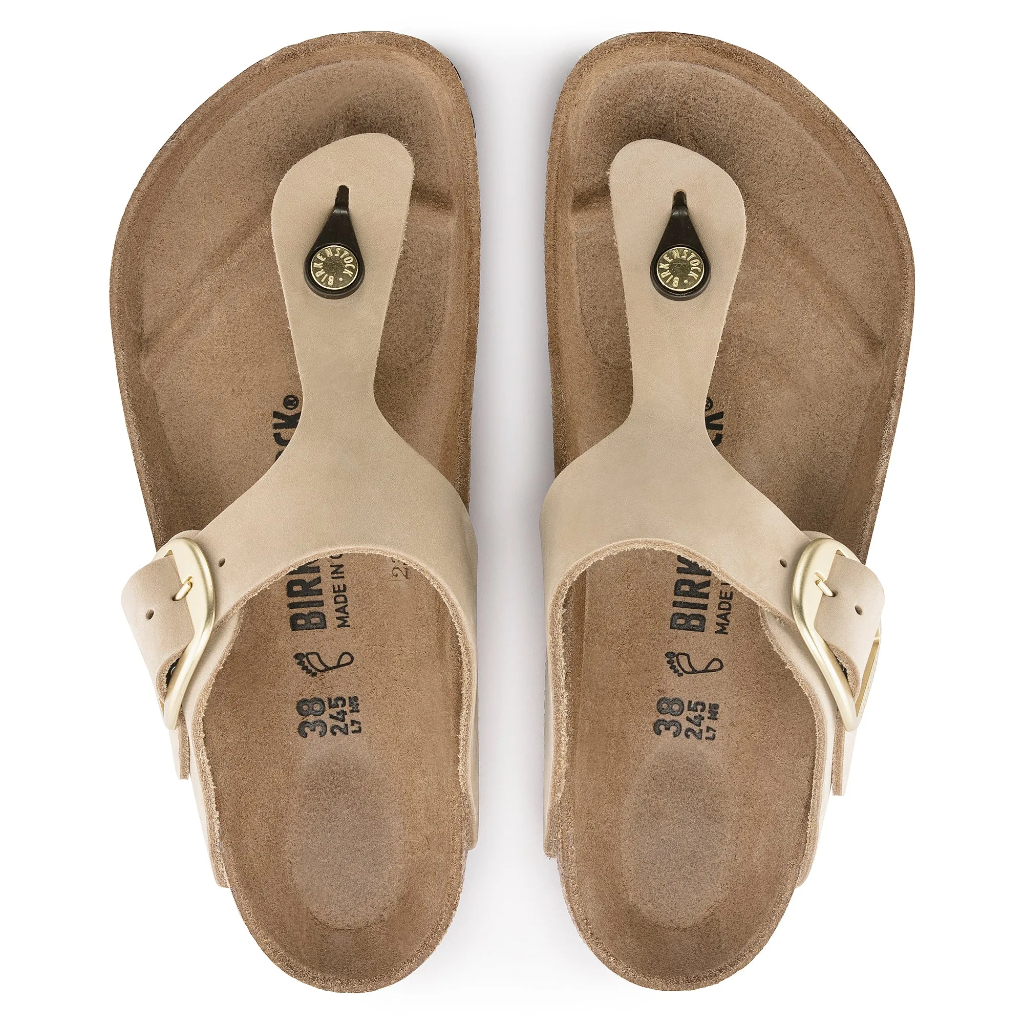 Birkenstock Gizeh Big Buckle sandcastle nubuck