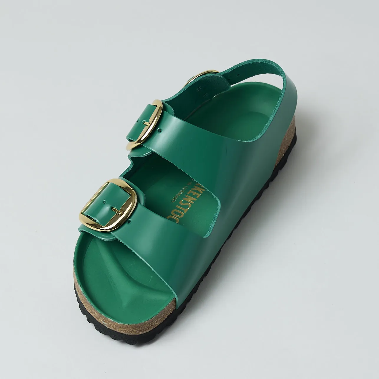 Birkenstock Milano Green Leather Sandals