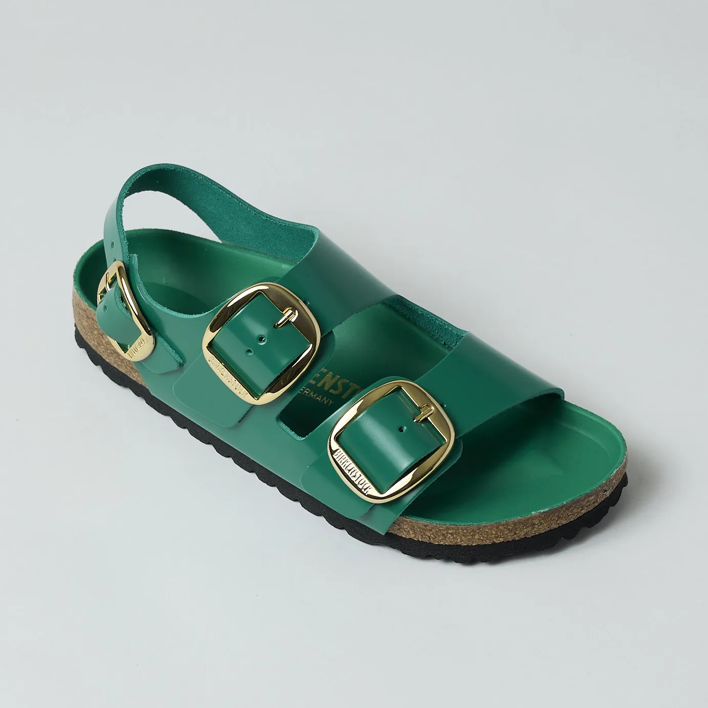 Birkenstock Milano Green Leather Sandals