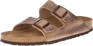 Birkenstock Unisex Arizona Tobacco Oiled Leather Sandals - 39 N EU / 8-8.5 2A(N) US
