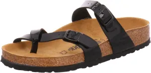 Birkenstock Women's Mayari Oiled Leather Sandal,Black,36 EU/5-5.5 M US