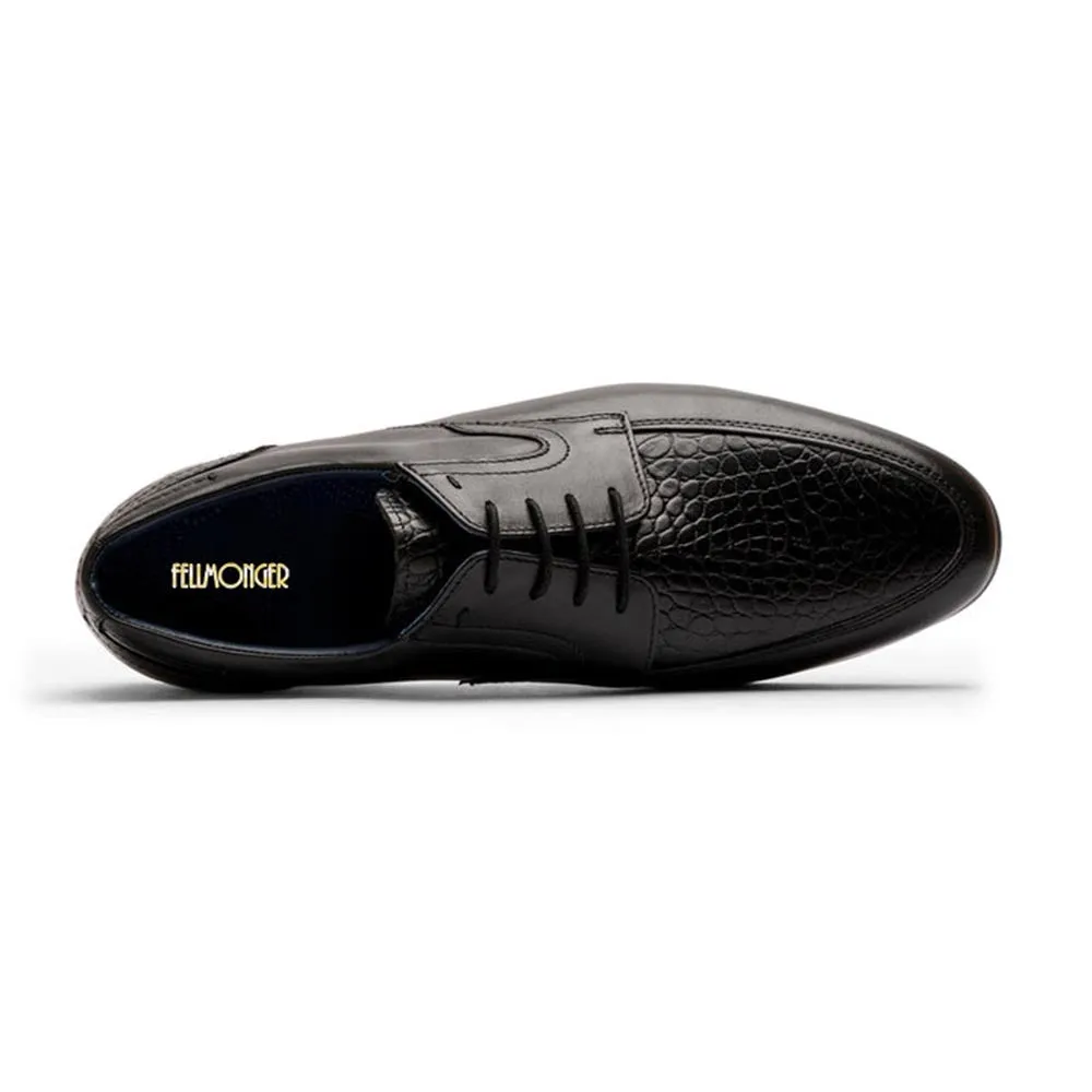 Black Croco Detailed Derby