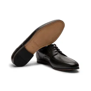 Black Croco Detailed Derby