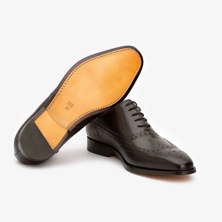 Black Longwing Derby WIngtips