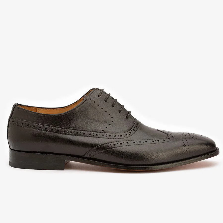Black Longwing Derby WIngtips