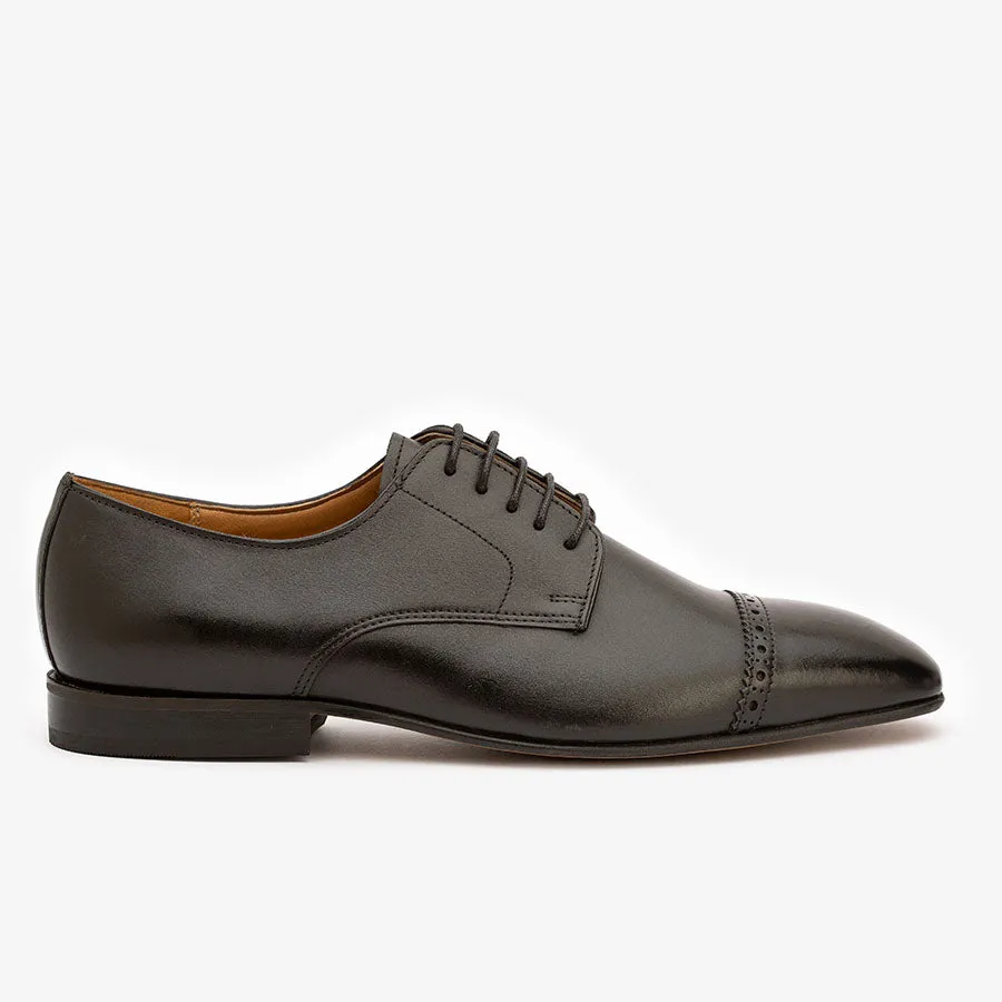 Black Square Toe Derby
