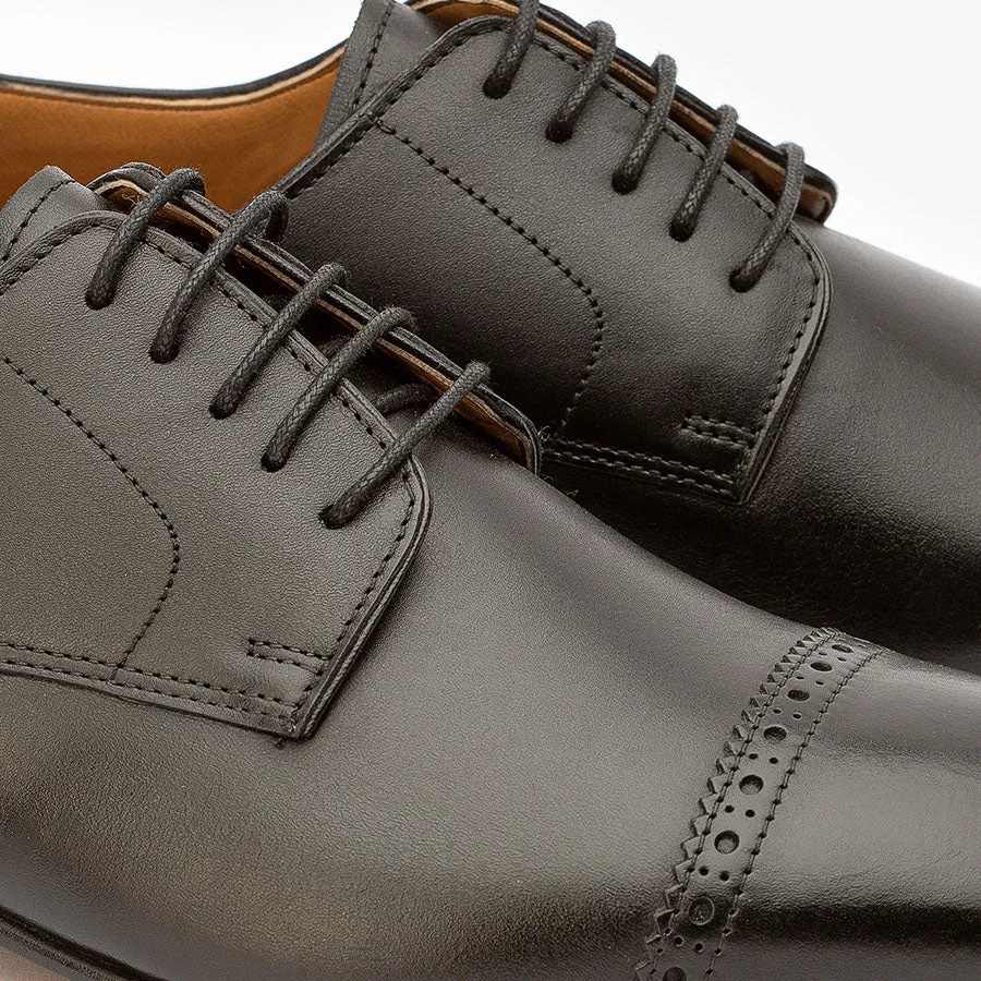 Black Square Toe Derby