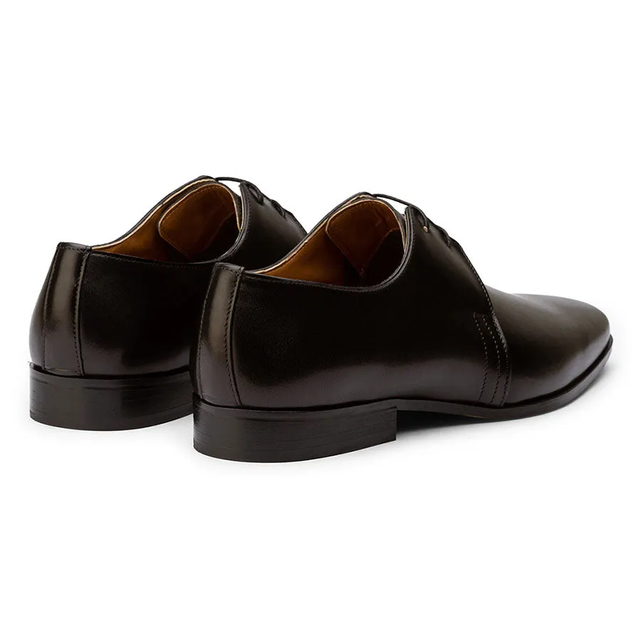 Black Two Eyelet Derby