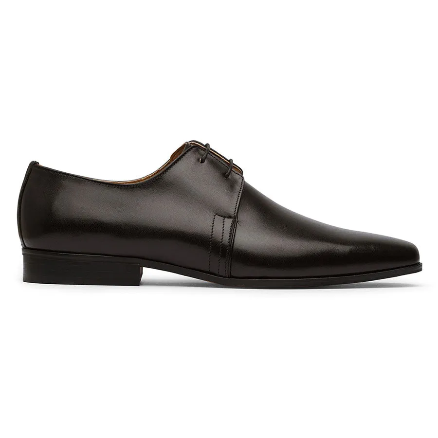 Black Two Eyelet Derby
