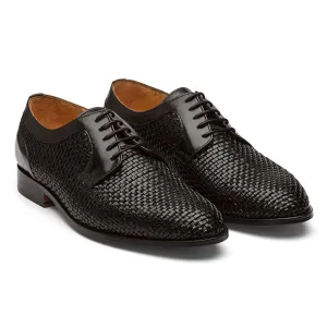 Black Woven Derby