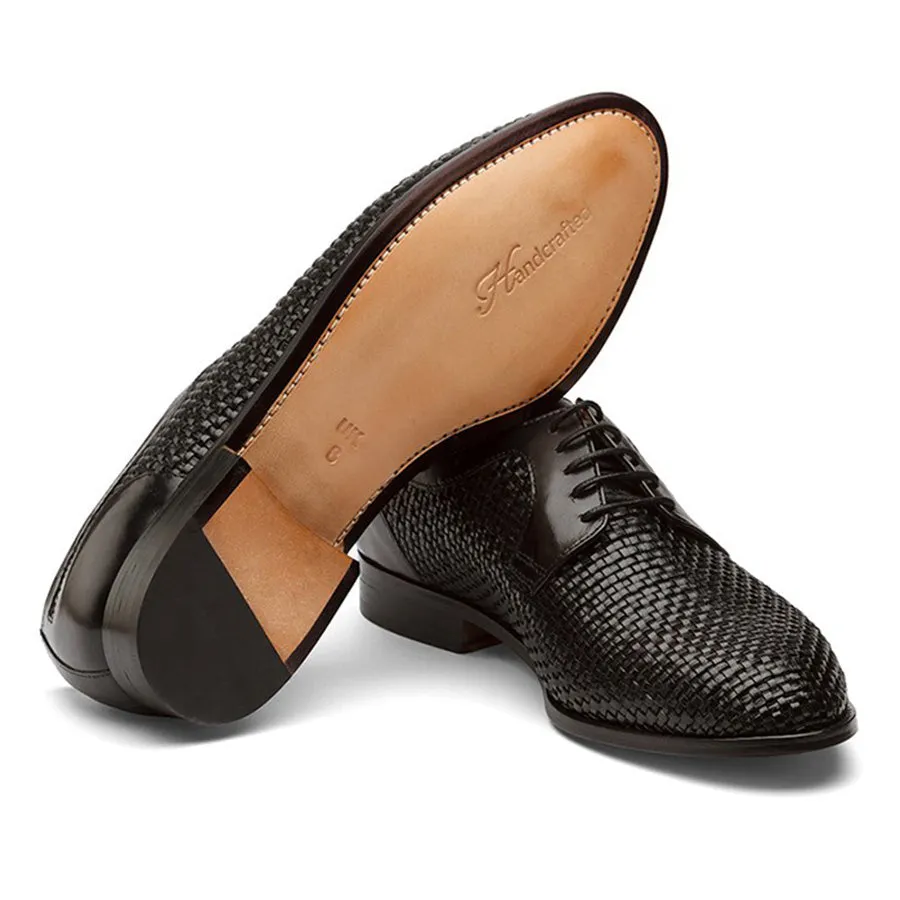 Black Woven Derby