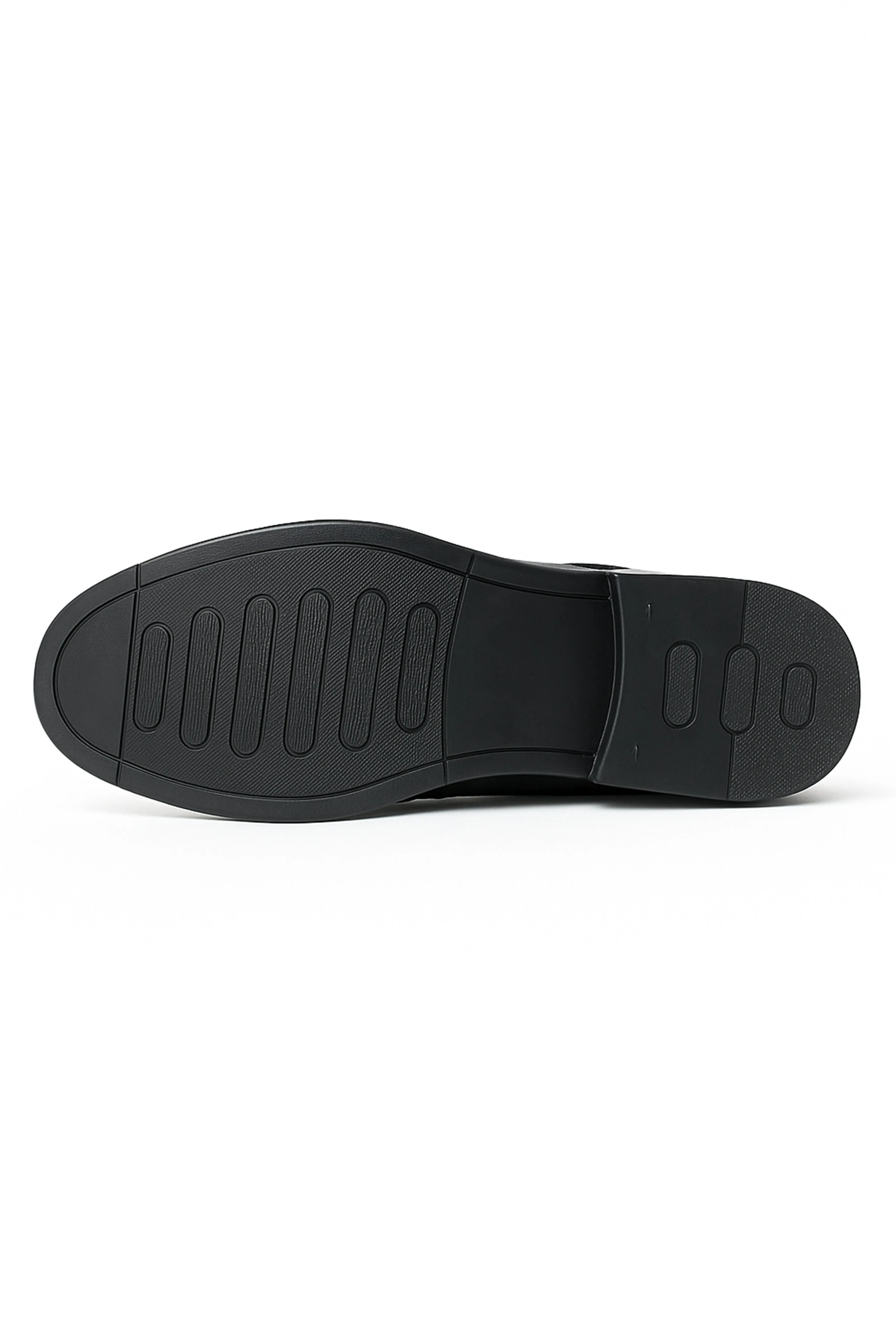Boys Derby Mat Lace Up Dress Shoes - COLOMBIA - Black