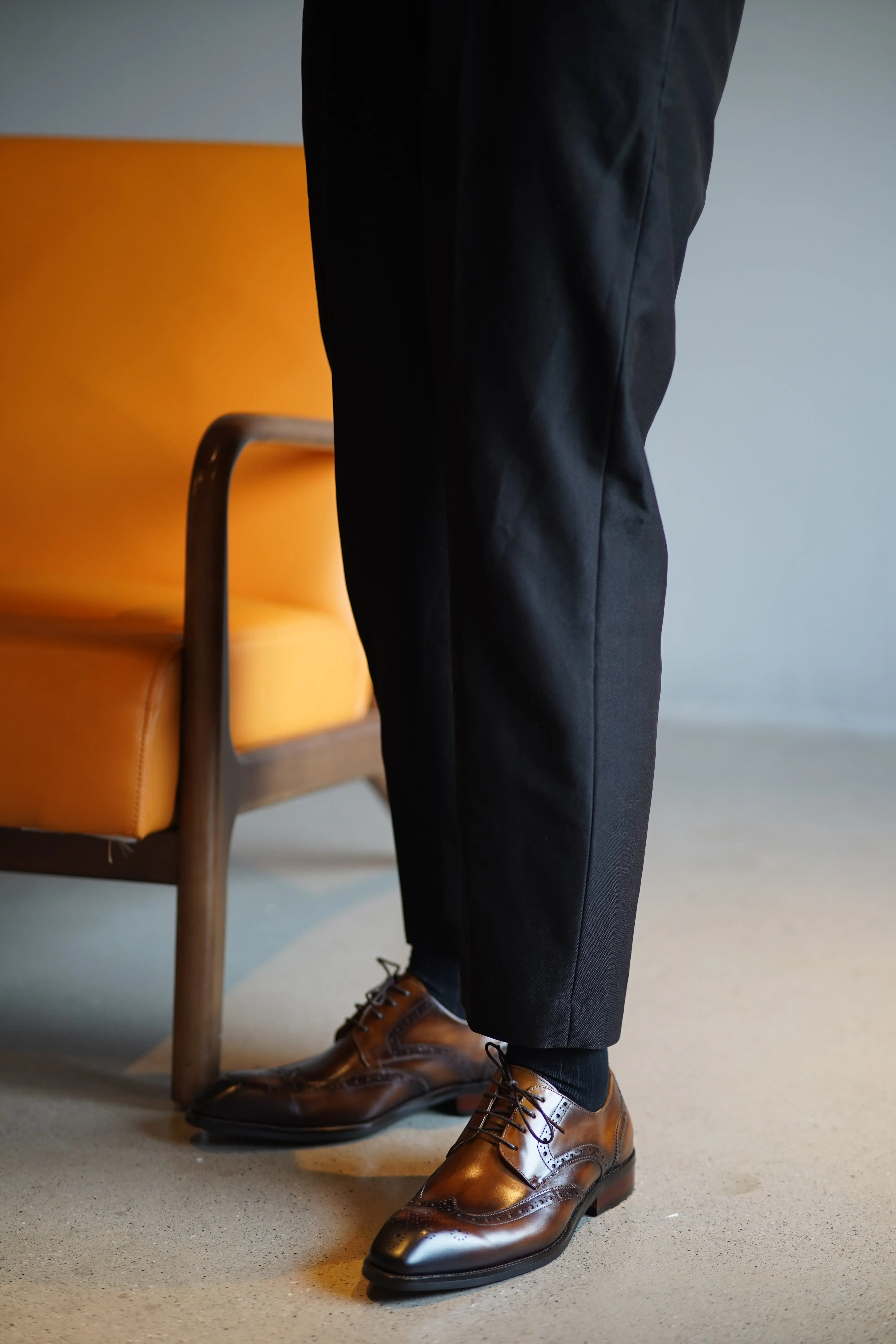 Brown & Black Ombre Derby Shoes