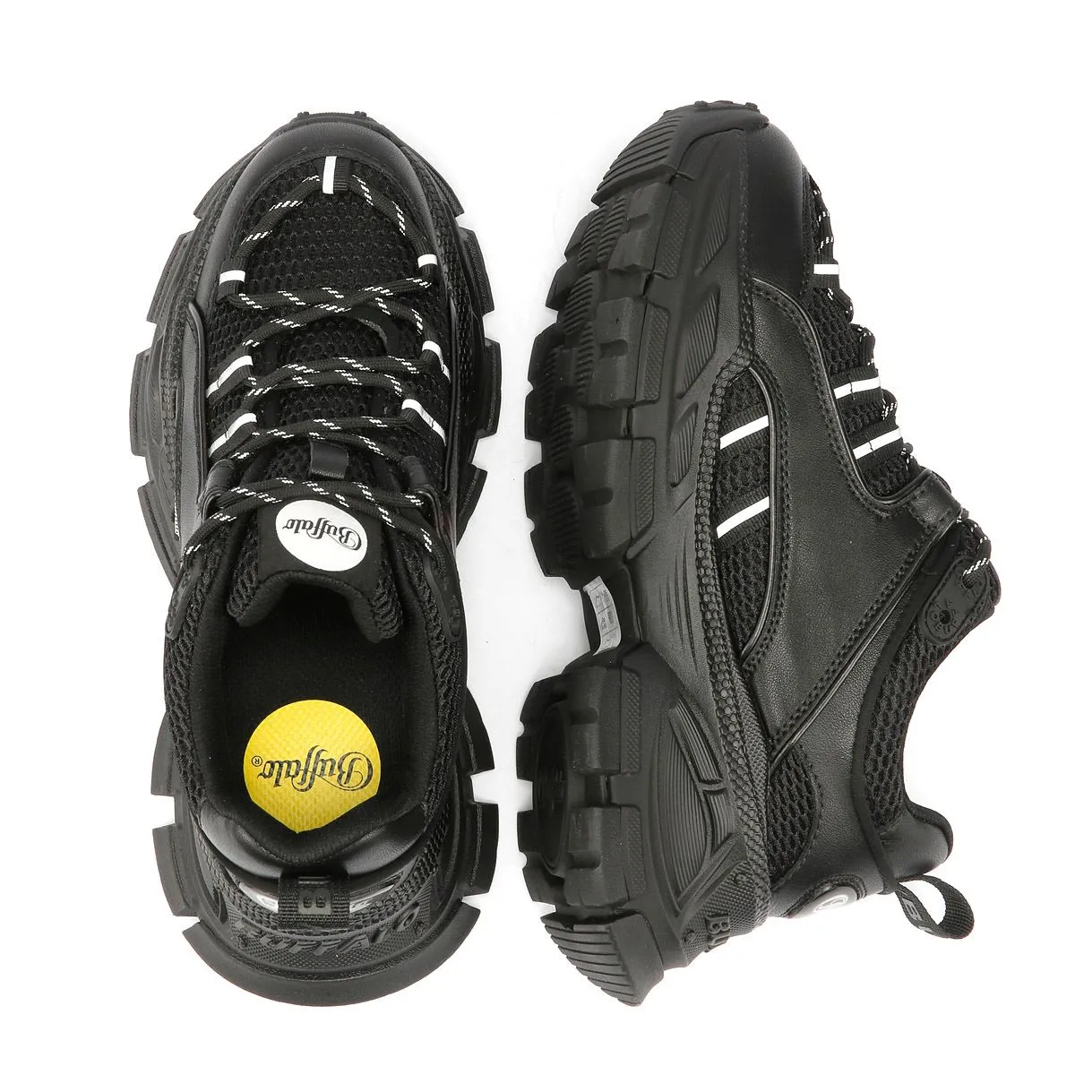 Buffalo Saturn Lace Women's Black Trainers