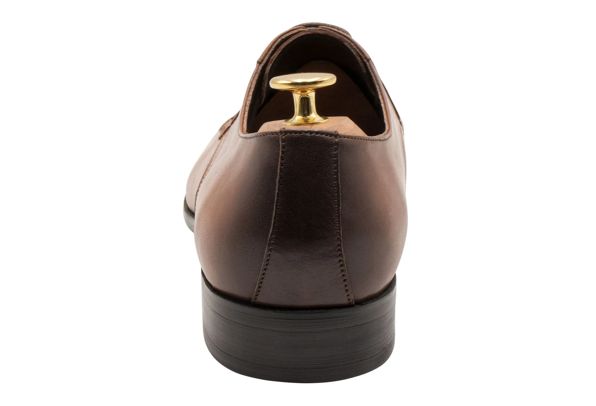 Caleta Blake Stitch Chestnut Derby - Leather Outsole