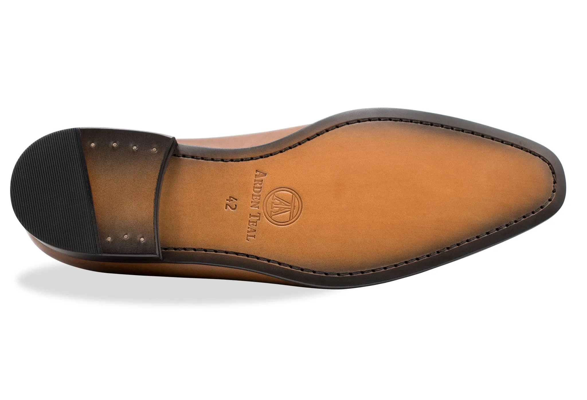Caleta Blake Stitch Chestnut Derby - Leather Outsole