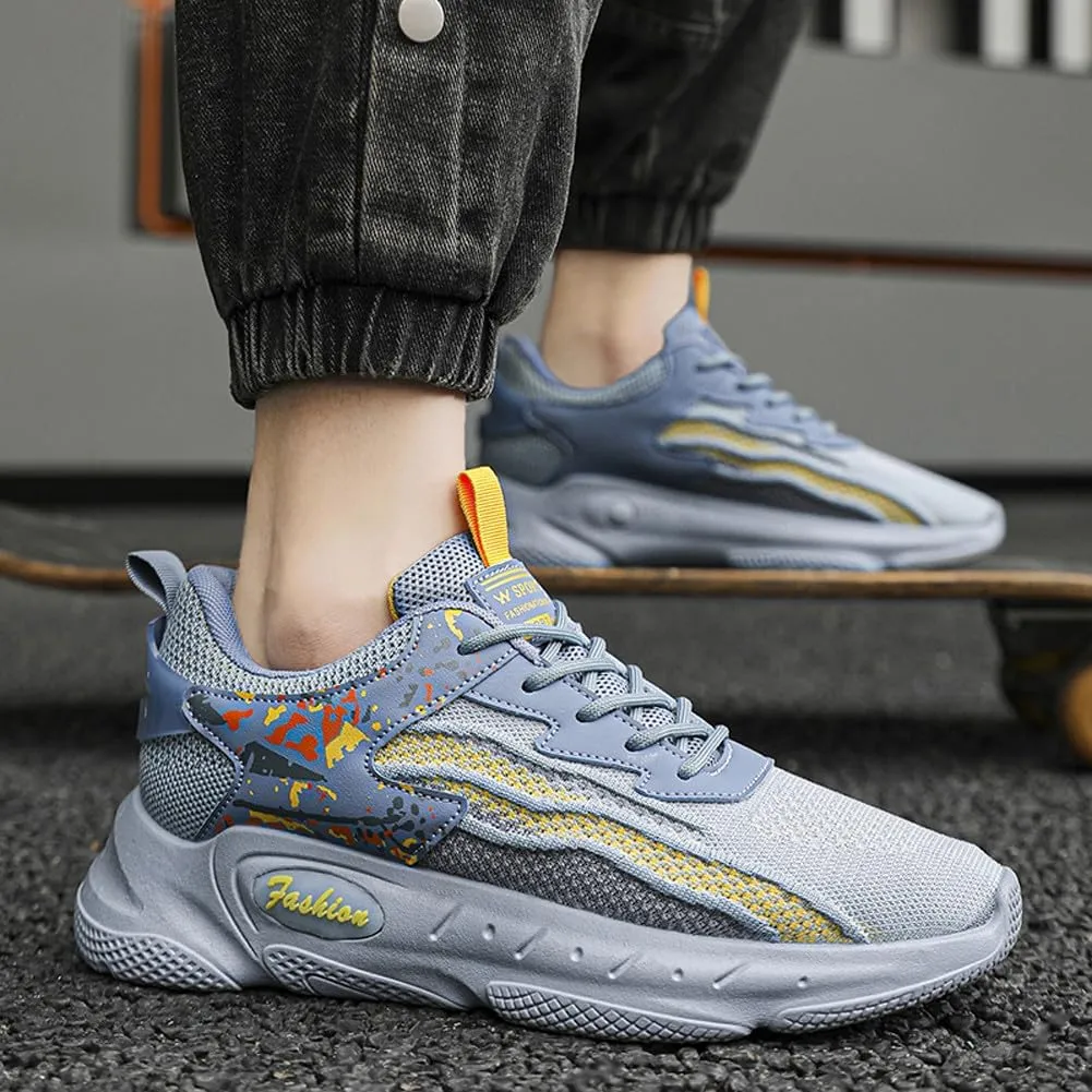 Casual Fly-Weaving Mesh Casual Running Sneakers Breathable Jogging Walking Shoes