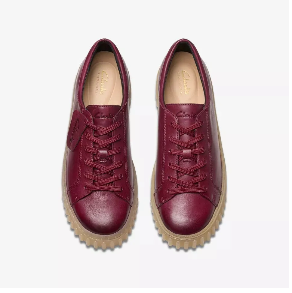 Clarks Women's Mayhill Walk Burgundy Leather 26178853