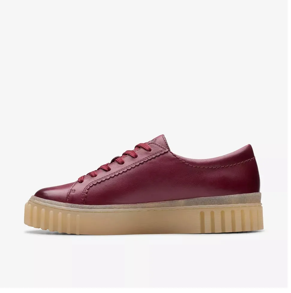 Clarks Women's Mayhill Walk Burgundy Leather 26178853
