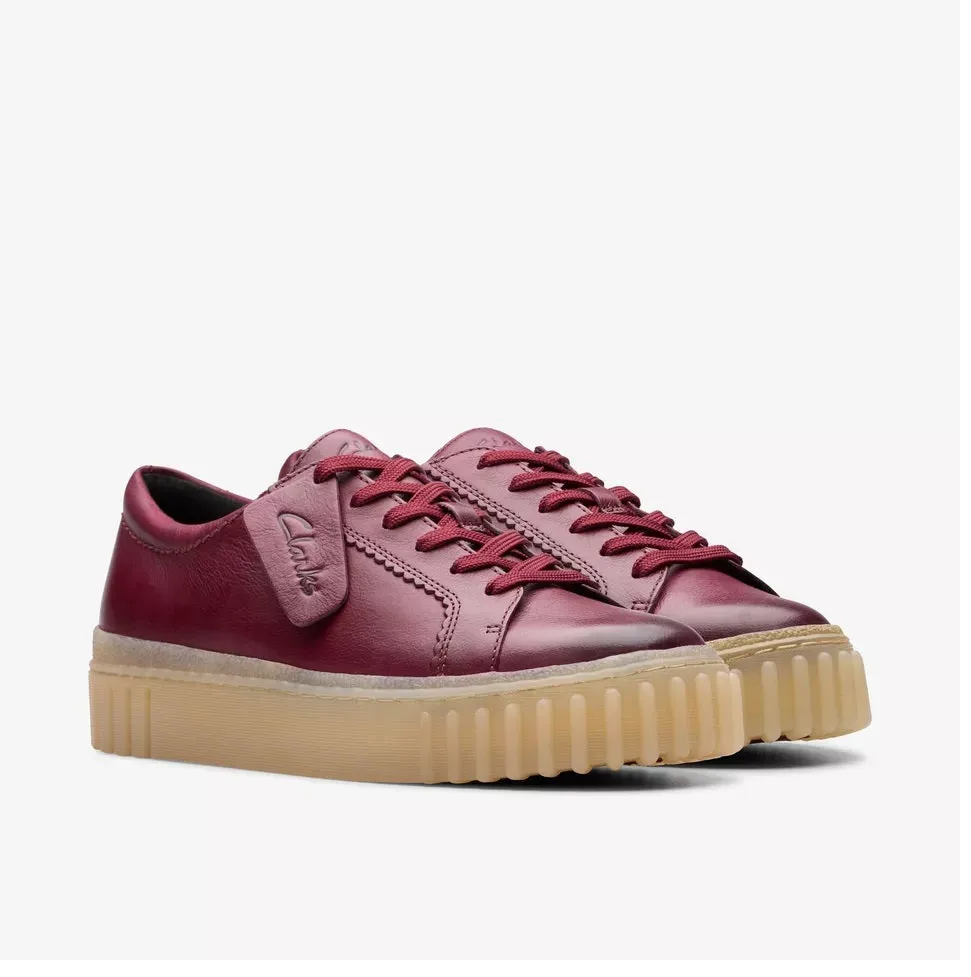 Clarks Women's Mayhill Walk Burgundy Leather 26178853
