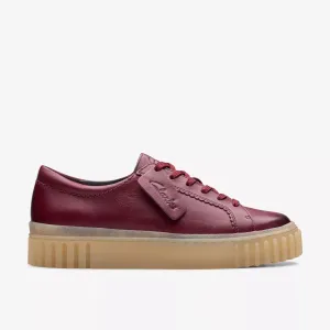 Clarks Women's Mayhill Walk Burgundy Leather 26178853