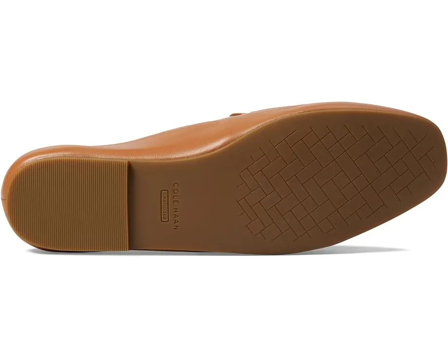 Cole Haan Bow Classic Satisfaction guaranteed Loafers Square Discounted York Pecan Bow Toe Leather Detailed On Slip