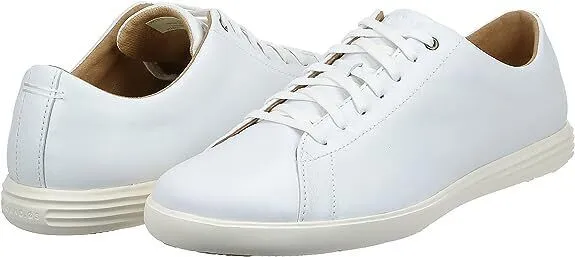 Cole Haan Mens Grand Crosscourt Sneakers White Leather C26515