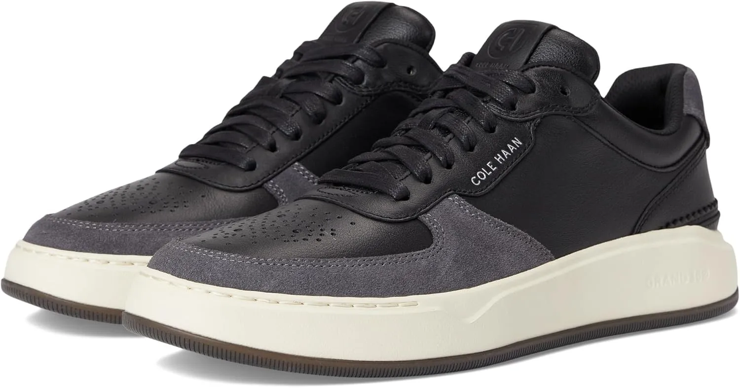 Cole Haan Men's Grandpro Crossover Sneaker, Black/Dark Pavement/Ivory, 15 Wide