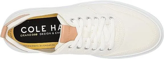 Cole Haan Mens Grandpro Rally Canvas Court Sneaker Ivory/Natural C34713