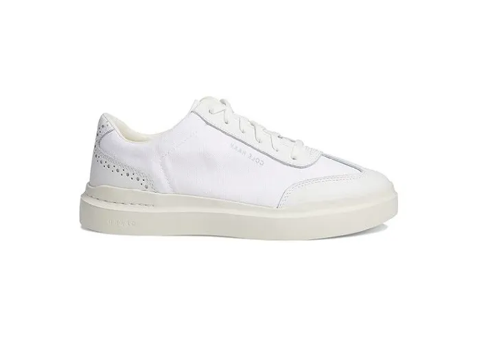 Cole Haan Men's Grandpro Rally Canvas T-Toe Sneaker White/Egret C37232