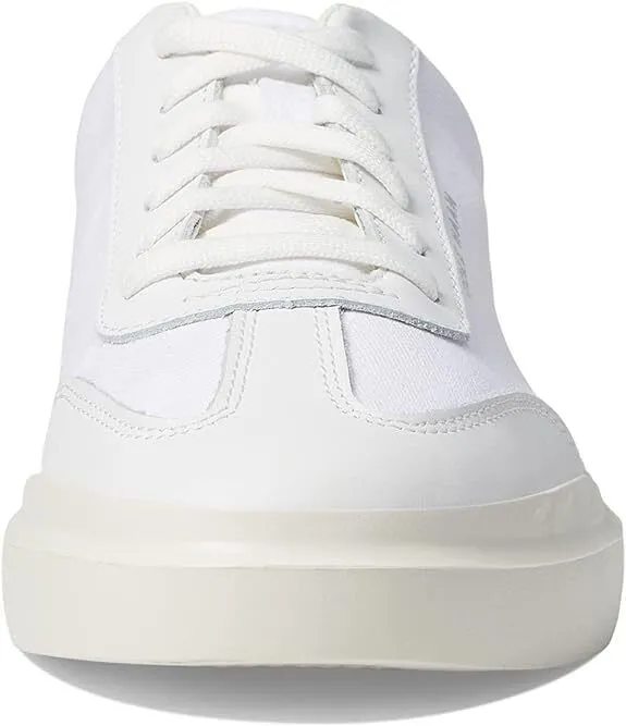 Cole Haan Men's Grandpro Rally Canvas T-Toe Sneaker White/Egret C37232