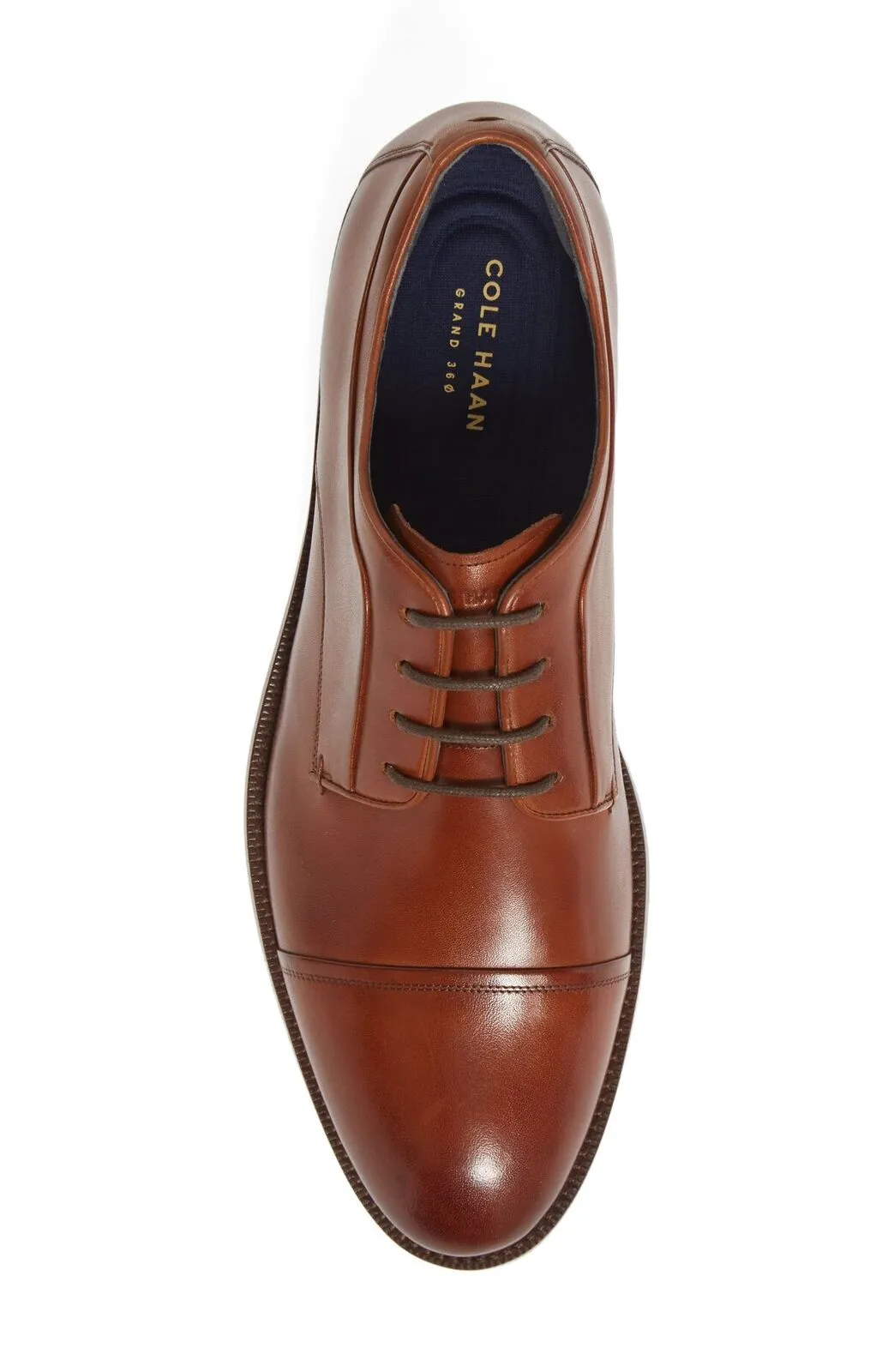Cole Haan Men's Harrison Grand 2.0 Derby Cap Toe Oxford British Tan C32796