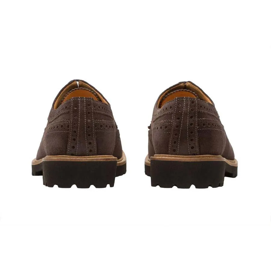 Dark Grey Suede Lightweight Casual Derby