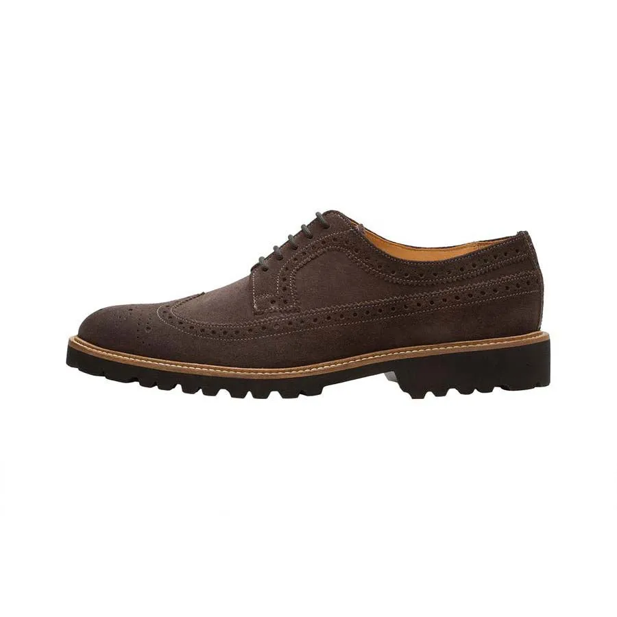 Dark Grey Suede Lightweight Casual Derby