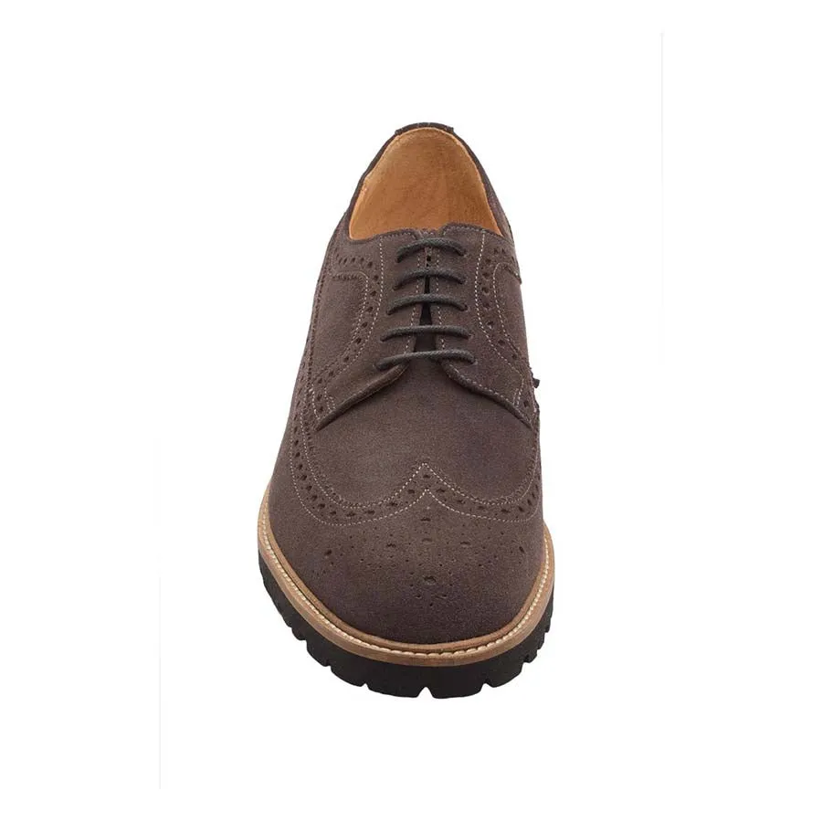 Dark Grey Suede Lightweight Casual Derby